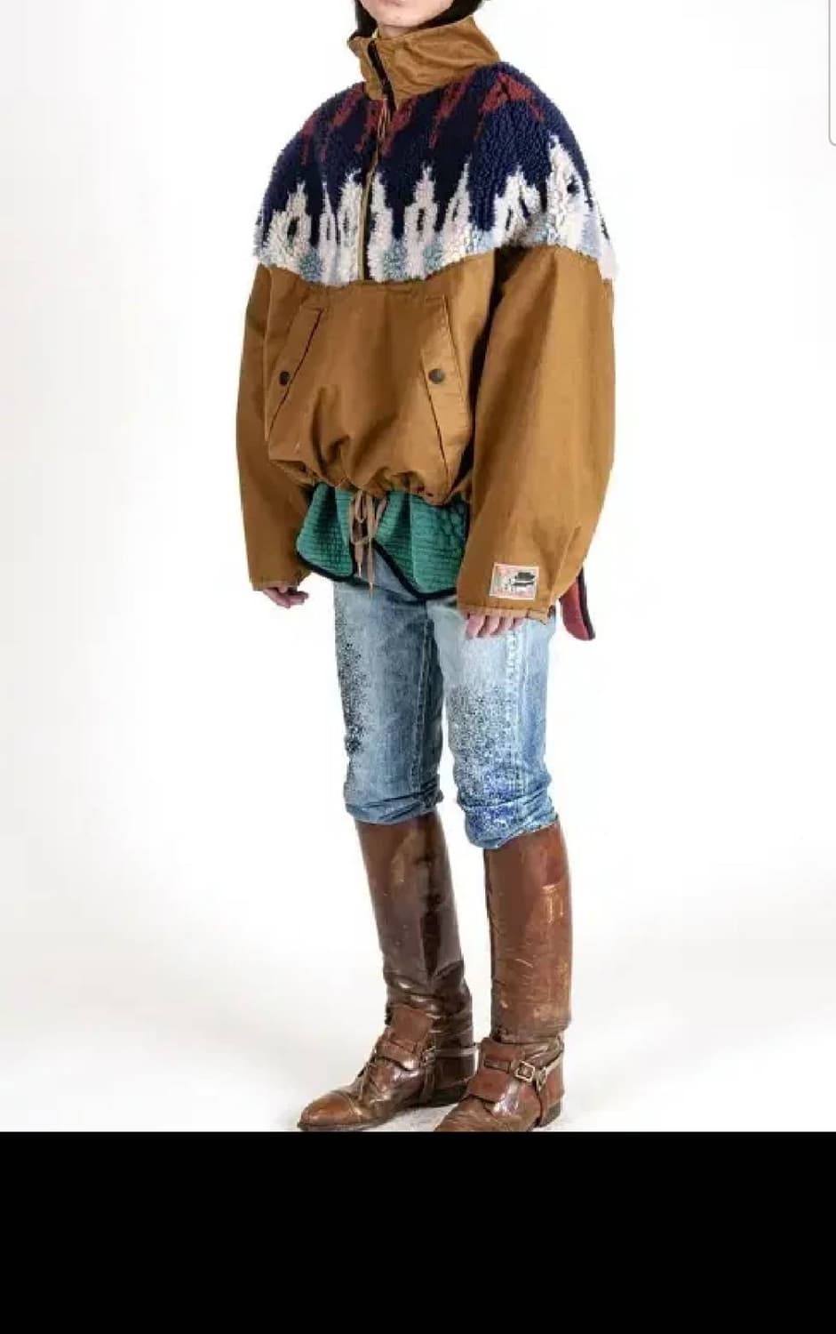 (미사용) 캐피탈(KATIPAL) 레이즈 엔 팜 풀오버 플리스 아노락 상품이미지3