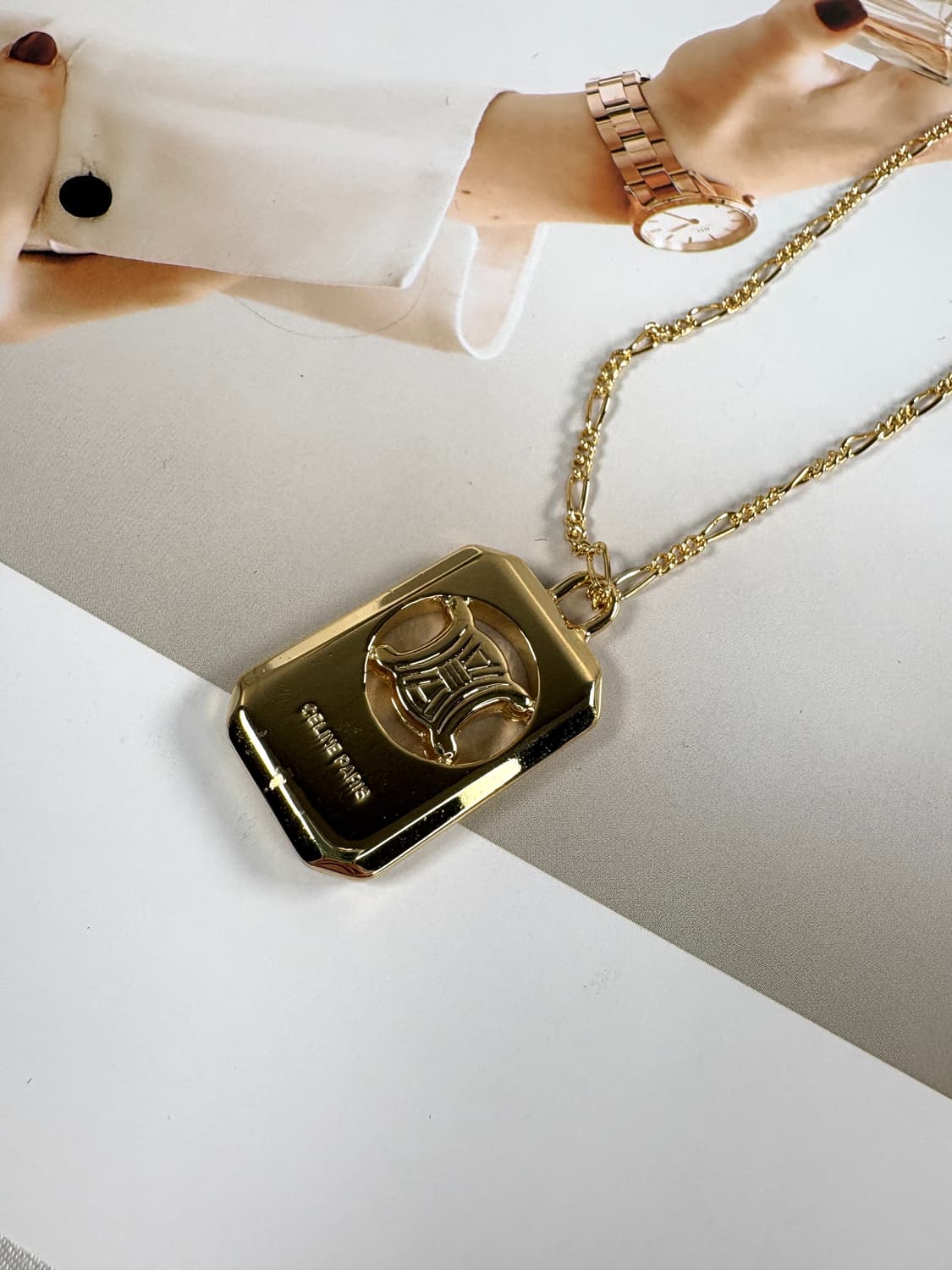셀린느 트리오페 바 펜던트 목걸이 상품이미지4