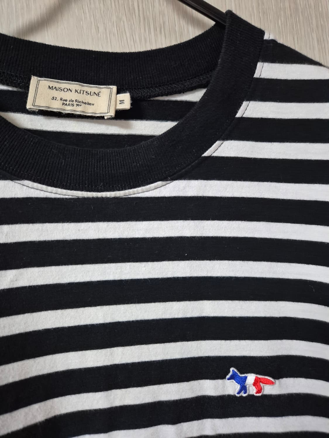 (정품) 메종키츠네 스트라이프 롱슬리브 긴팔 티셔츠 M 상품이미지3
