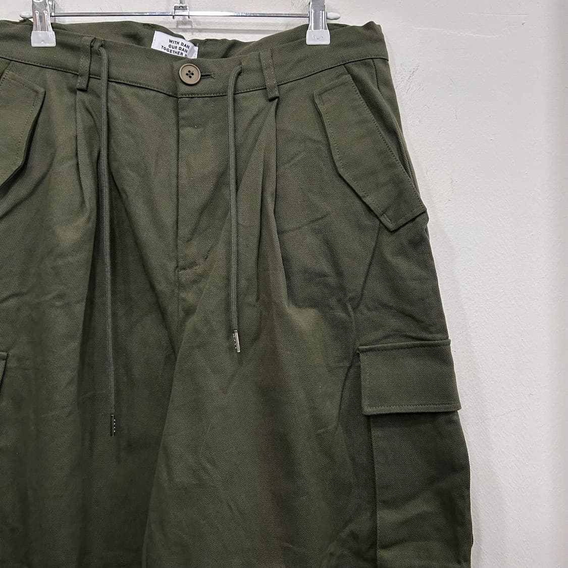 위드댄 스트링 코튼 카고 벌룬팬츠 상품이미지1