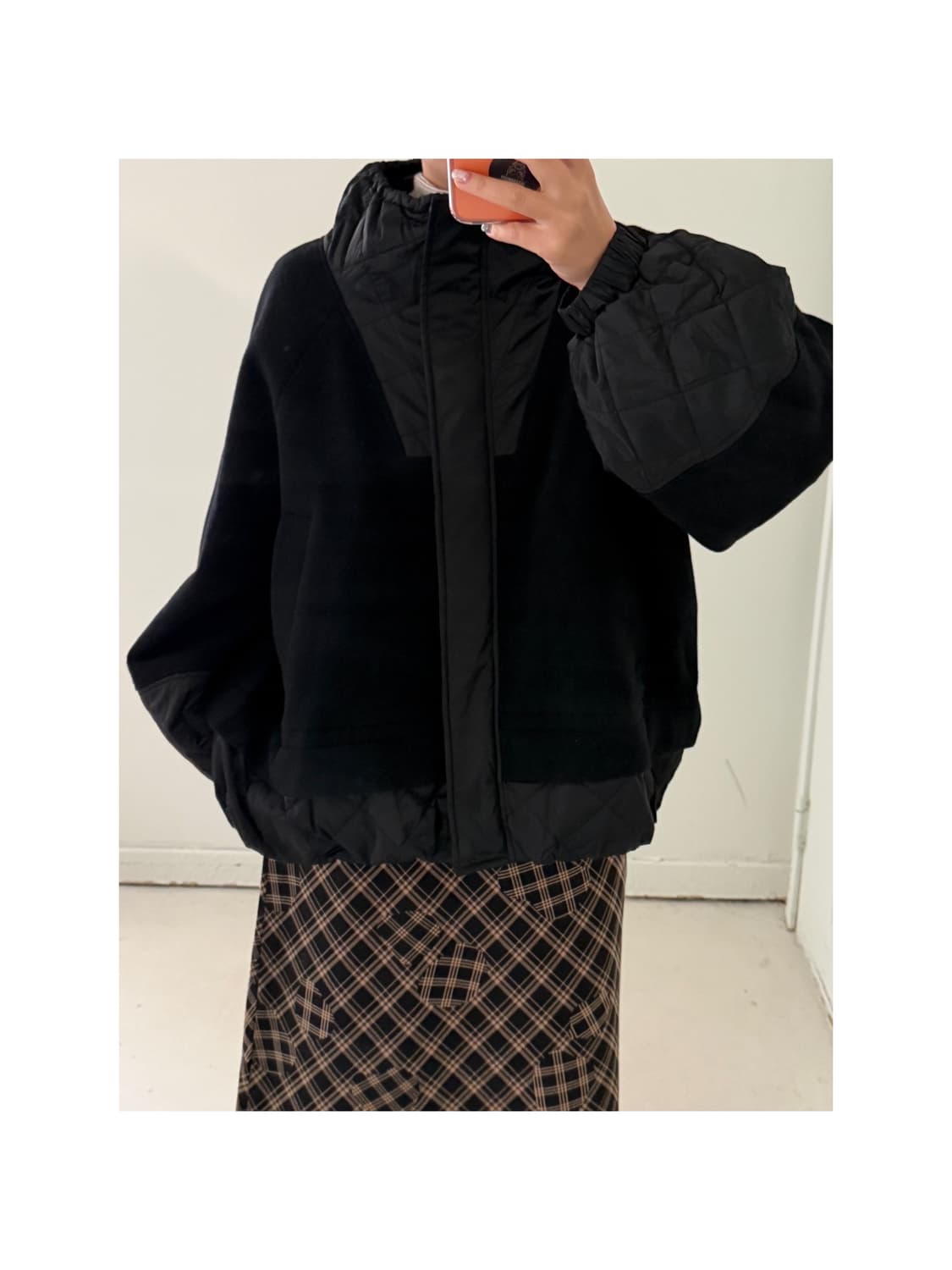 일본빈티지 울 패딩 셔링 자켓 상품이미지1