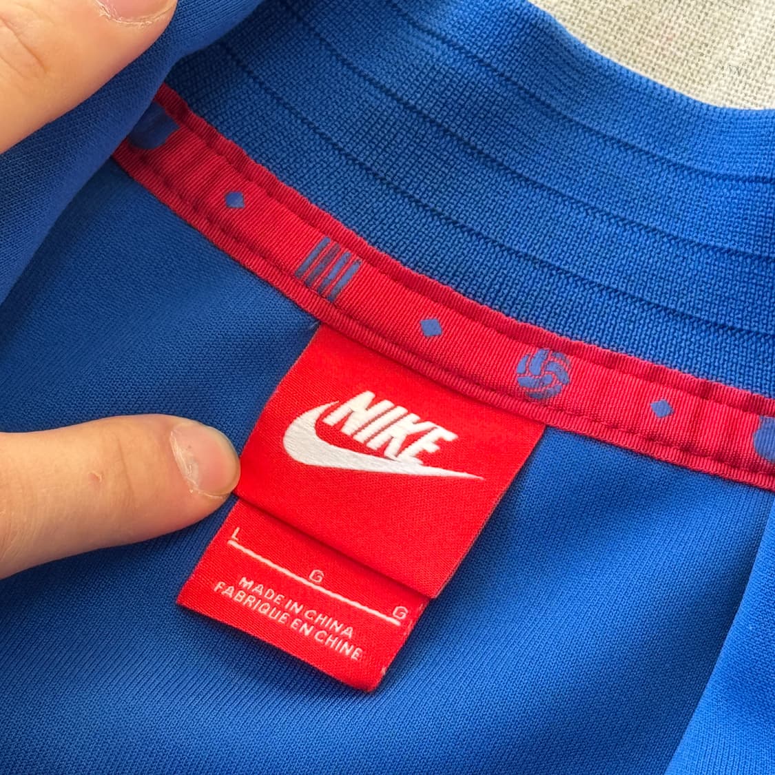 나이키 바르셀로나 배색 트랙탑 져지 L 상품이미지4