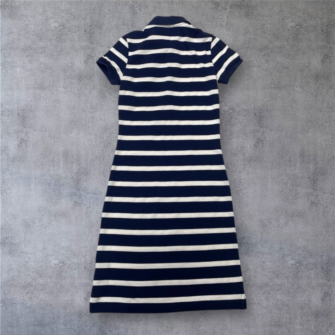 랄프로렌 스포츠 네이비 스트라이프 빅포니 슬림핏 카라 원피스 S 상품이미지5