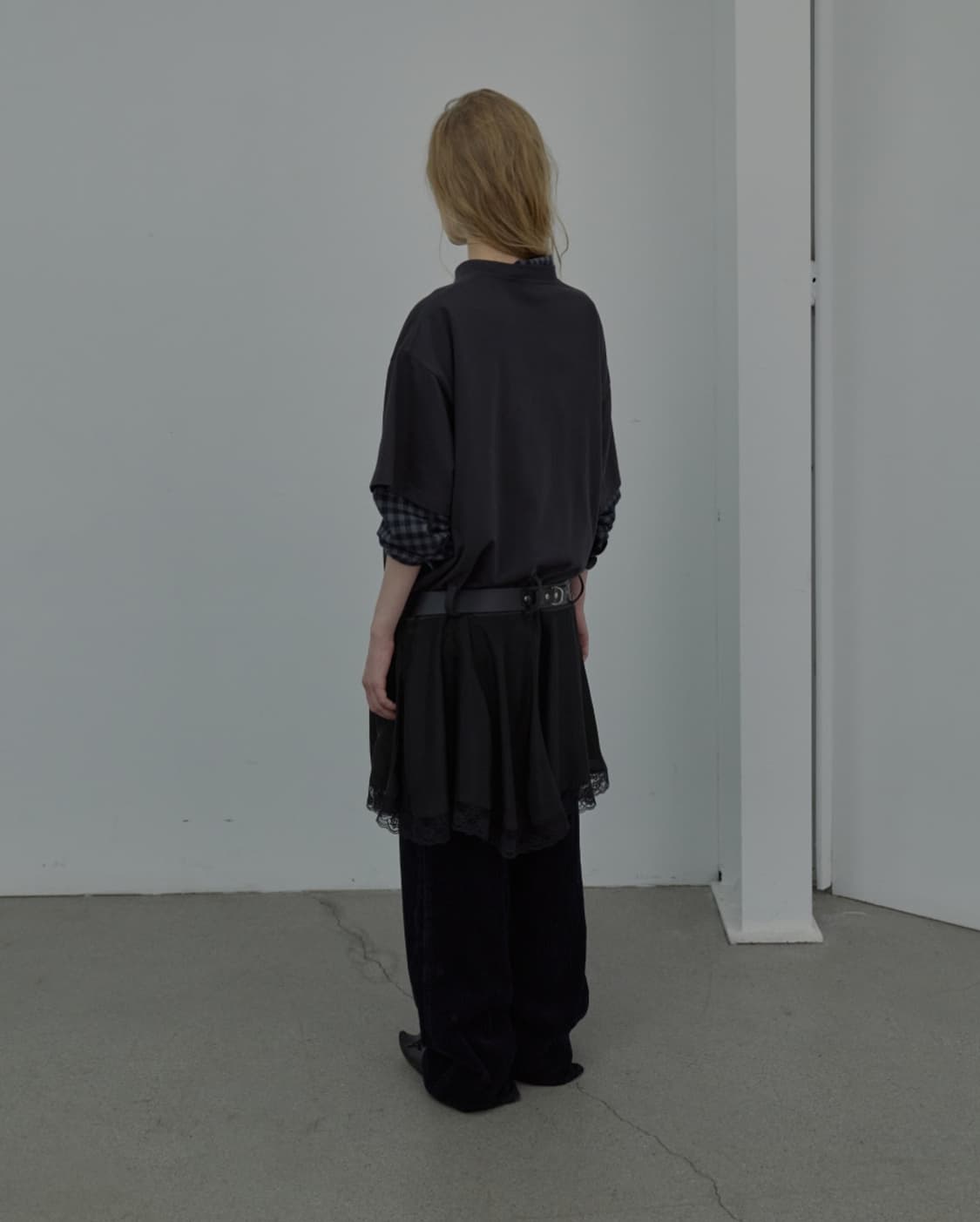 LCDC 레이스 트림 저지 드레스 상품이미지2