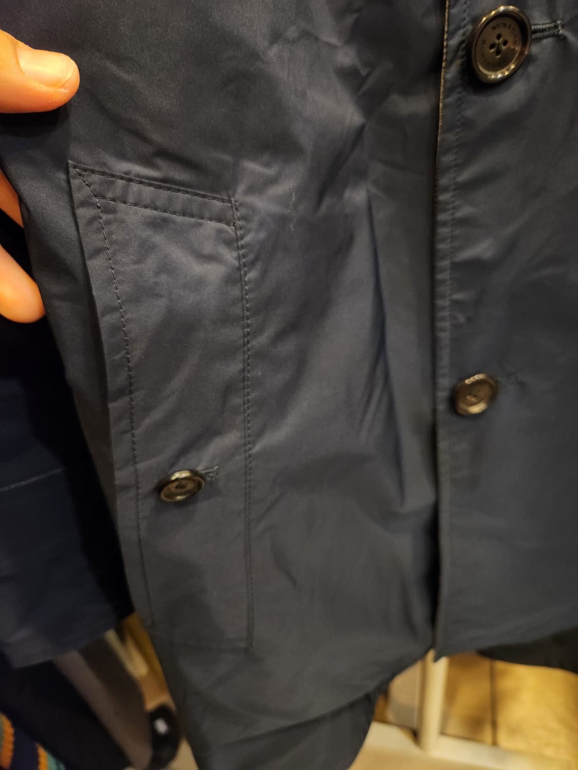 버버리 런던 체크 리버시블 남성코트 상품이미지7