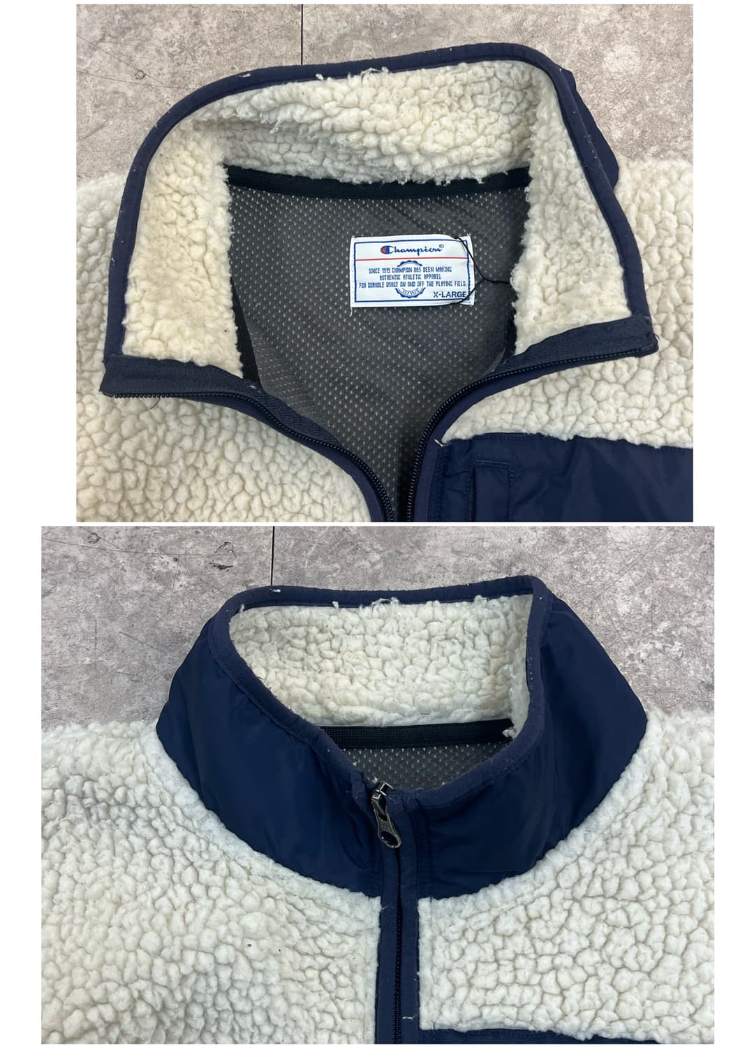 챔피온 플리스 자켓 아이보리 XL #csz3503 상품이미지6