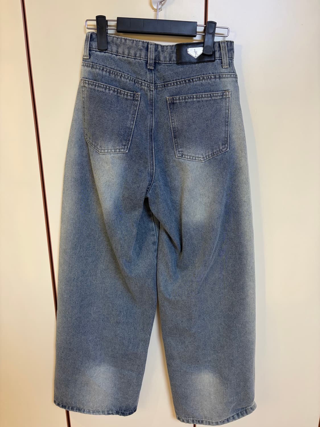 레더리 워시드 와이드 데님 팬츠 S 상품이미지4