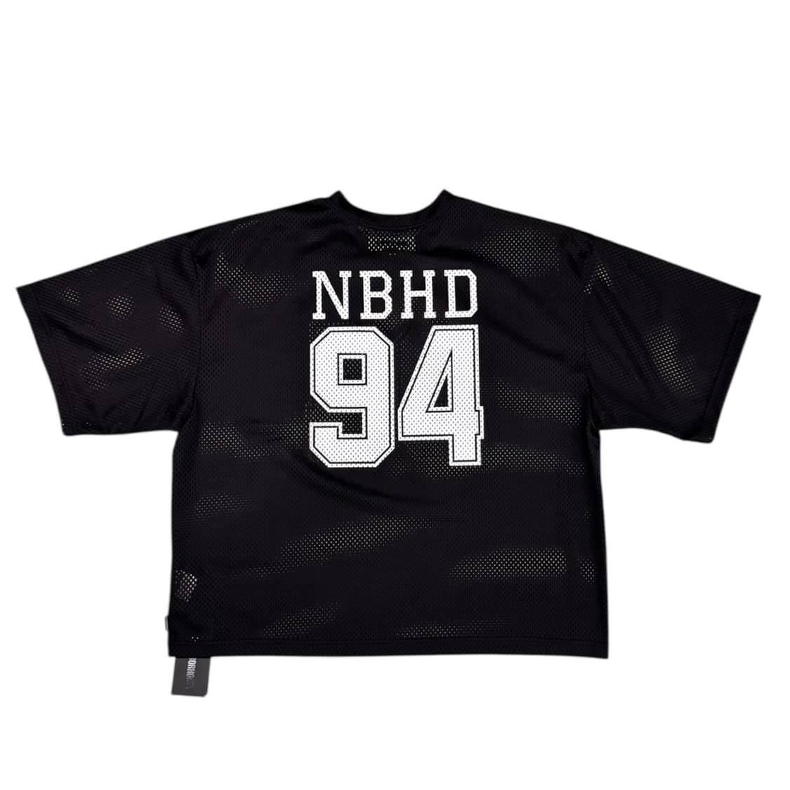 네이버후드 하키 브이넥 메쉬 반팔 티셔츠 블랙 상품이미지2