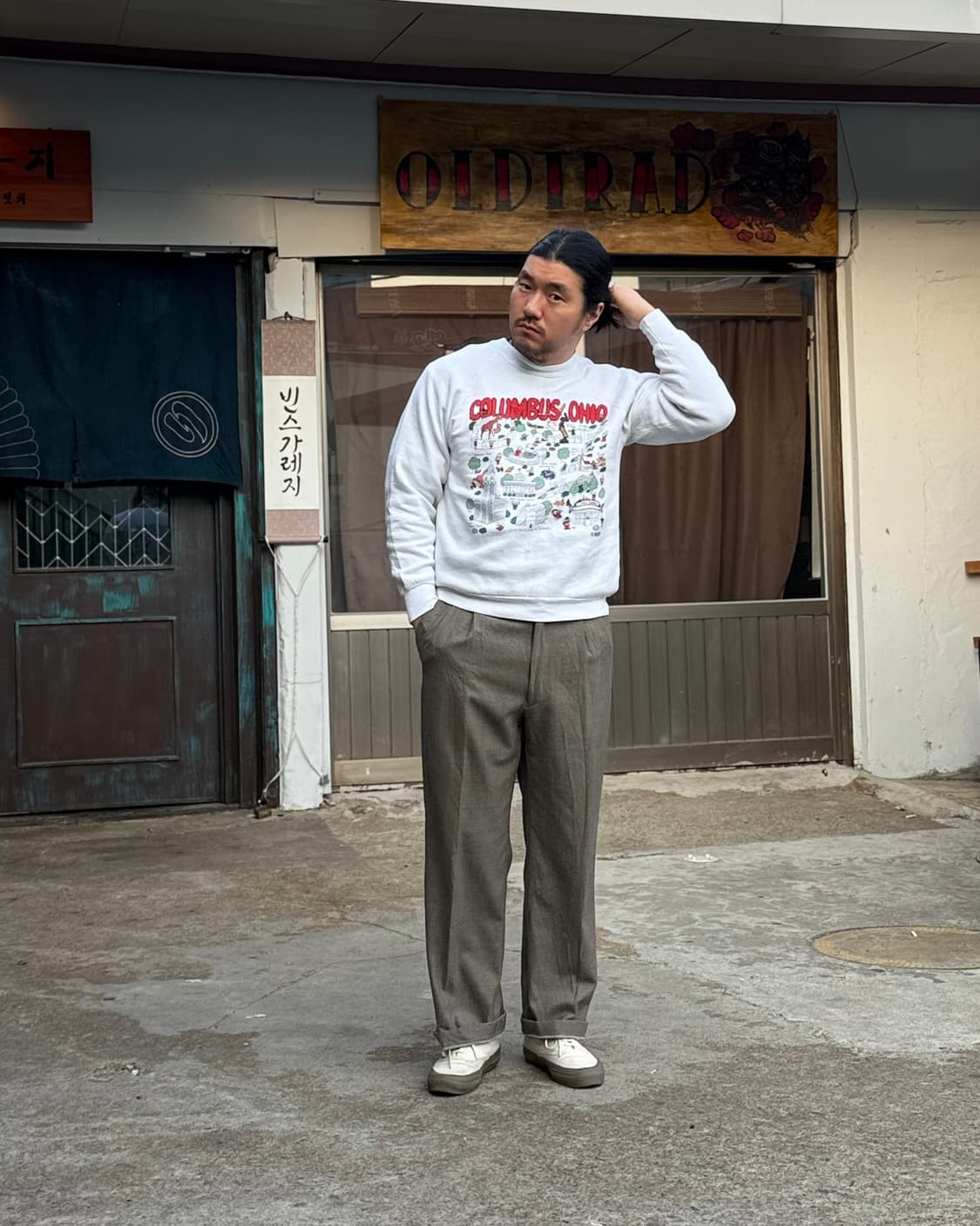 Benissimo 투턱 울 트라우저 32-33 상품이미지7