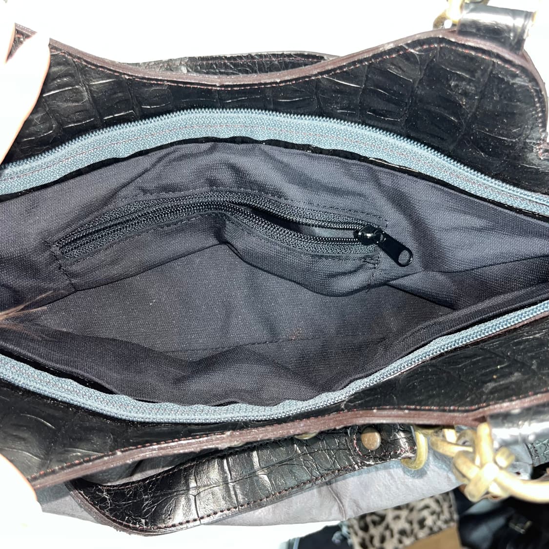 빈티지 토프 브라운 스터드백 상품이미지4