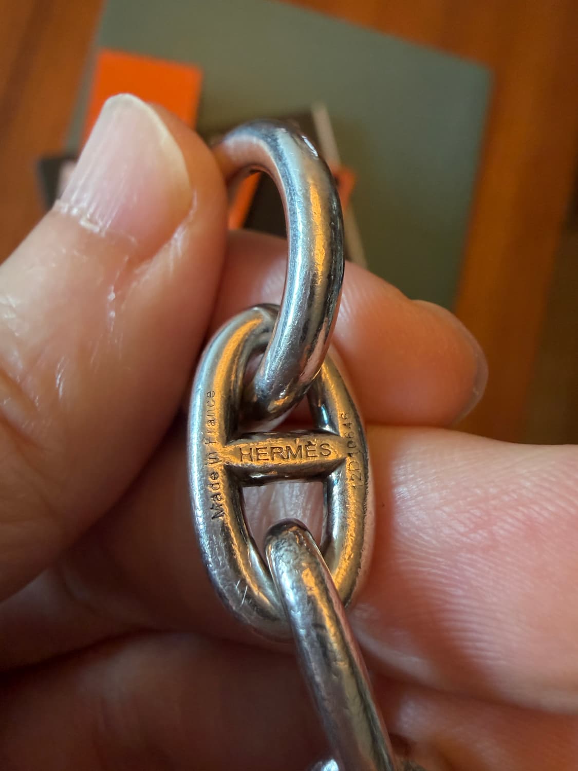 에르메스 샹달 실버 팔찌 gm 16링크 상품이미지5