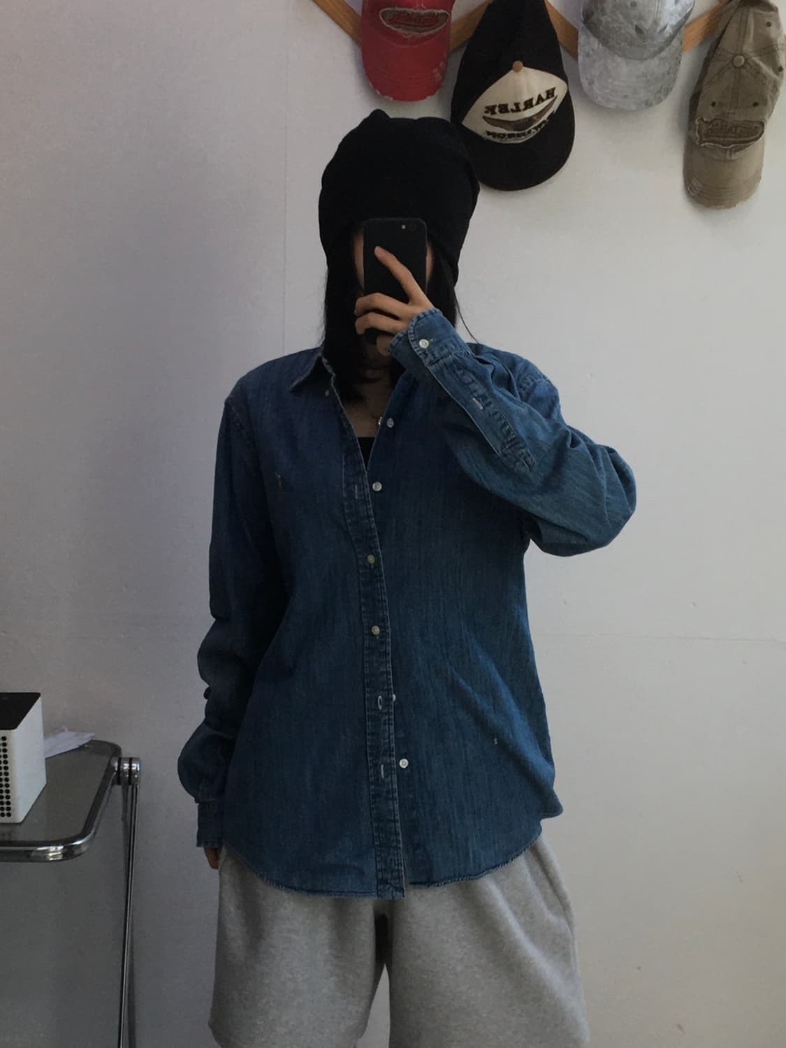 폴로 랄프로렌 자수 데님 셔츠 상품이미지1