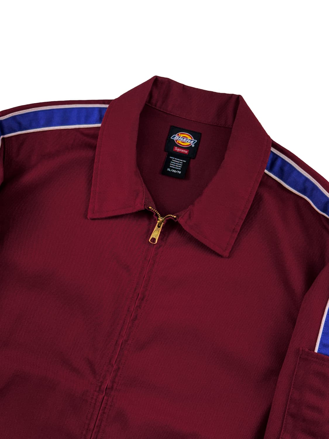 슈프림 x 디키즈 스트라이프 아이젠하워 자켓 마룬 상품이미지3