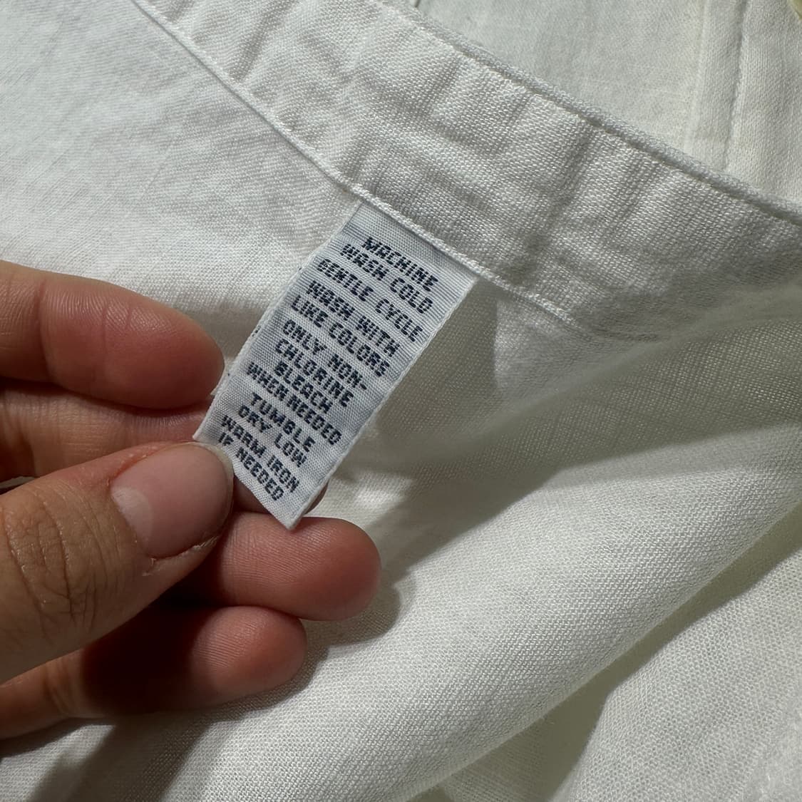 폴로 랄프로렌 린넨 셔츠 화이트 상품이미지5