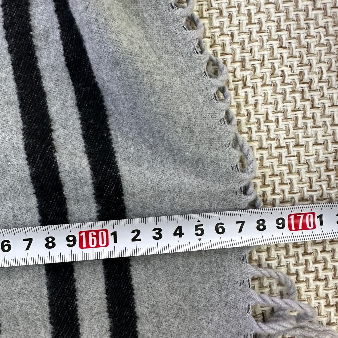 실측확인 주카 패턴 울 스카프 0331D 상품이미지2