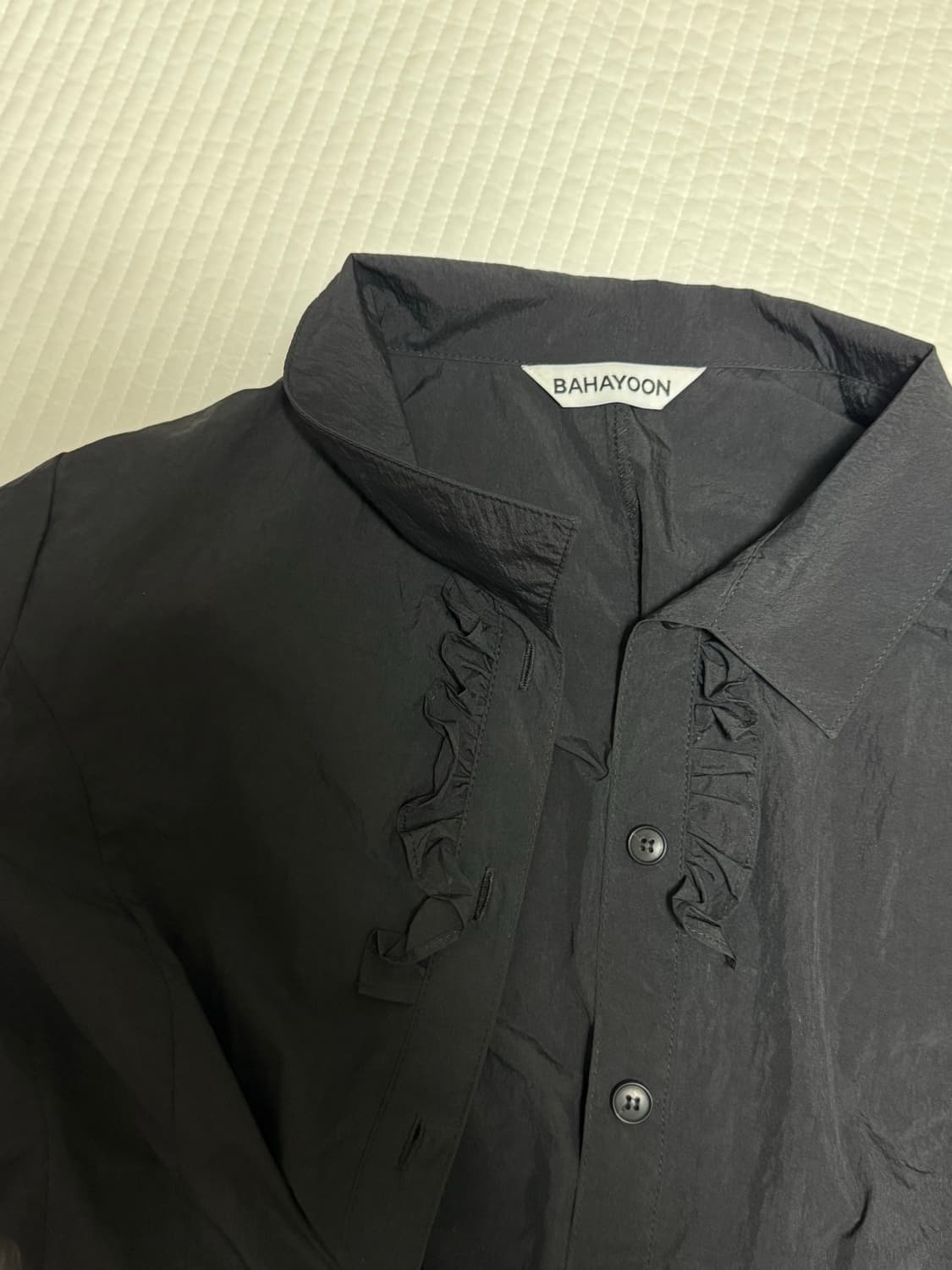 바하윤 bahayoon ruffle shirt 상품이미지3