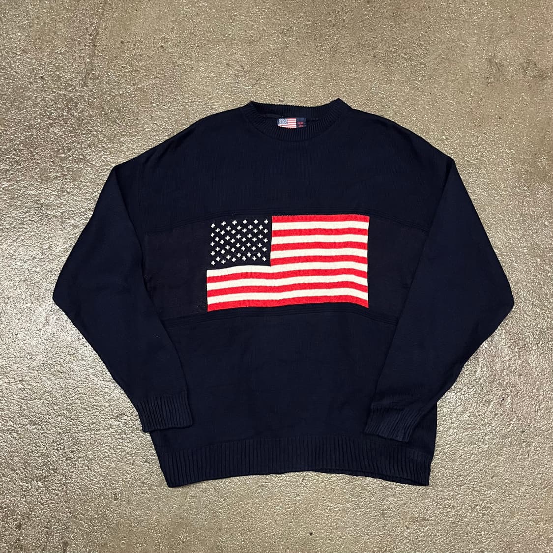 빈티지 성조기 니트 (110) 상품이미지3