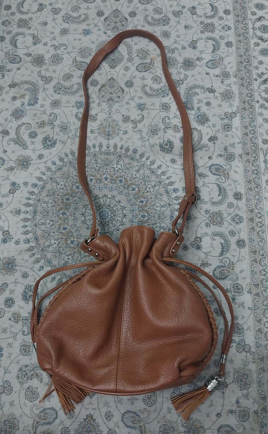 니콜밀러 브라운 래더 복조리백 (토트백 / 숄더백 가능) 상품이미지2