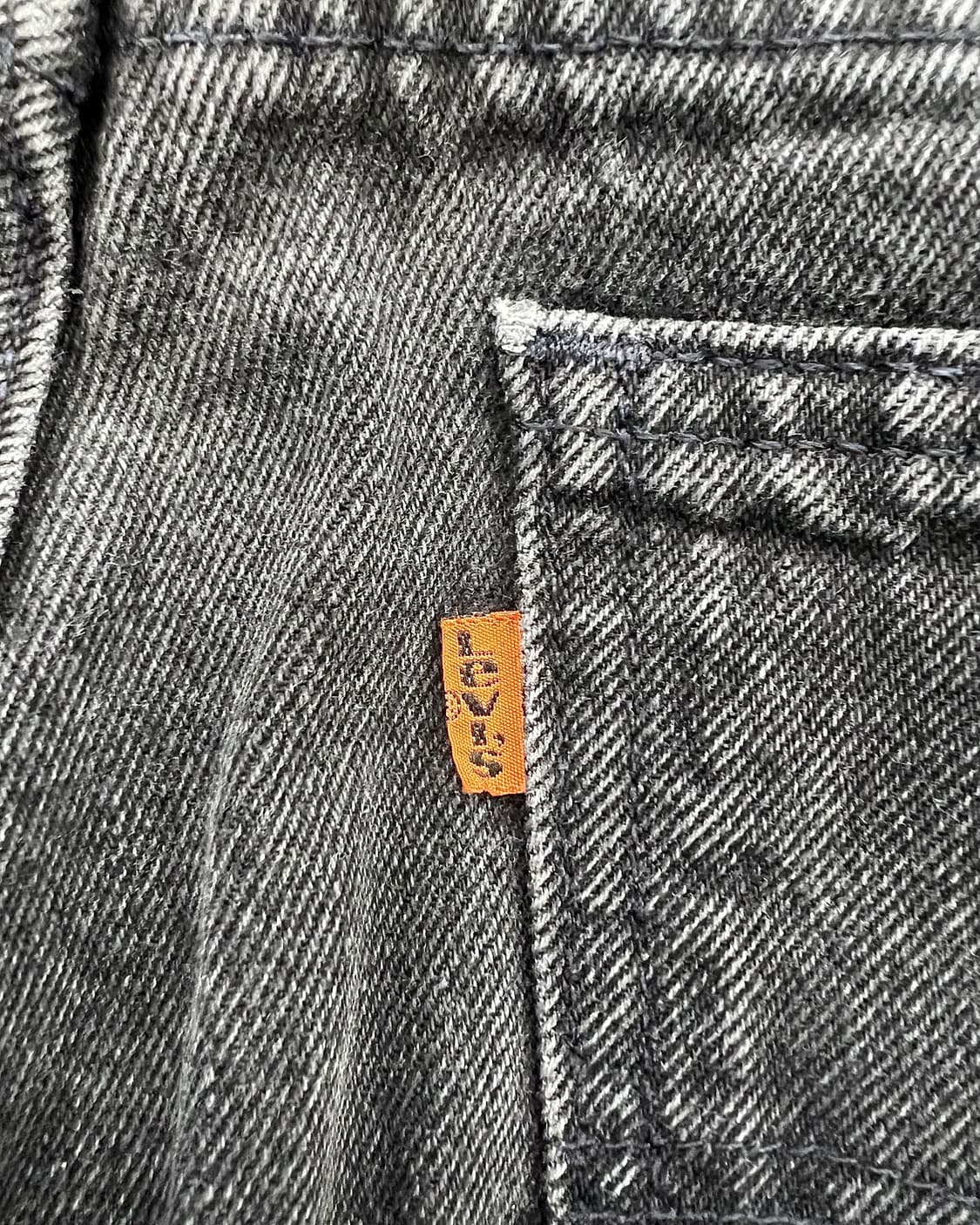 리바이스 560 가먼트 워시 릴렉스 오렌지 탭 데님 팬츠 상품이미지10