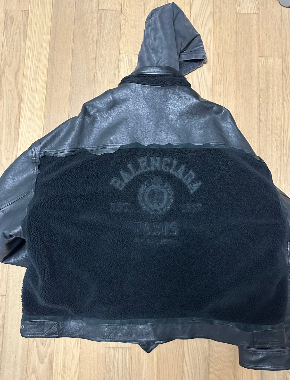 발렌시아가 college 1917 레더 자켓 S 상품이미지4