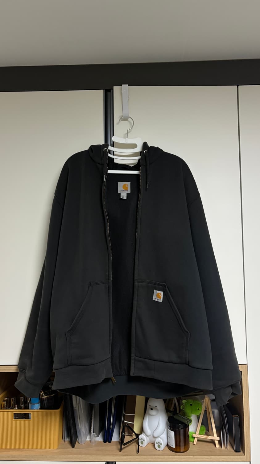 칼하트 블랙 후드 집업 L 상품이미지1
