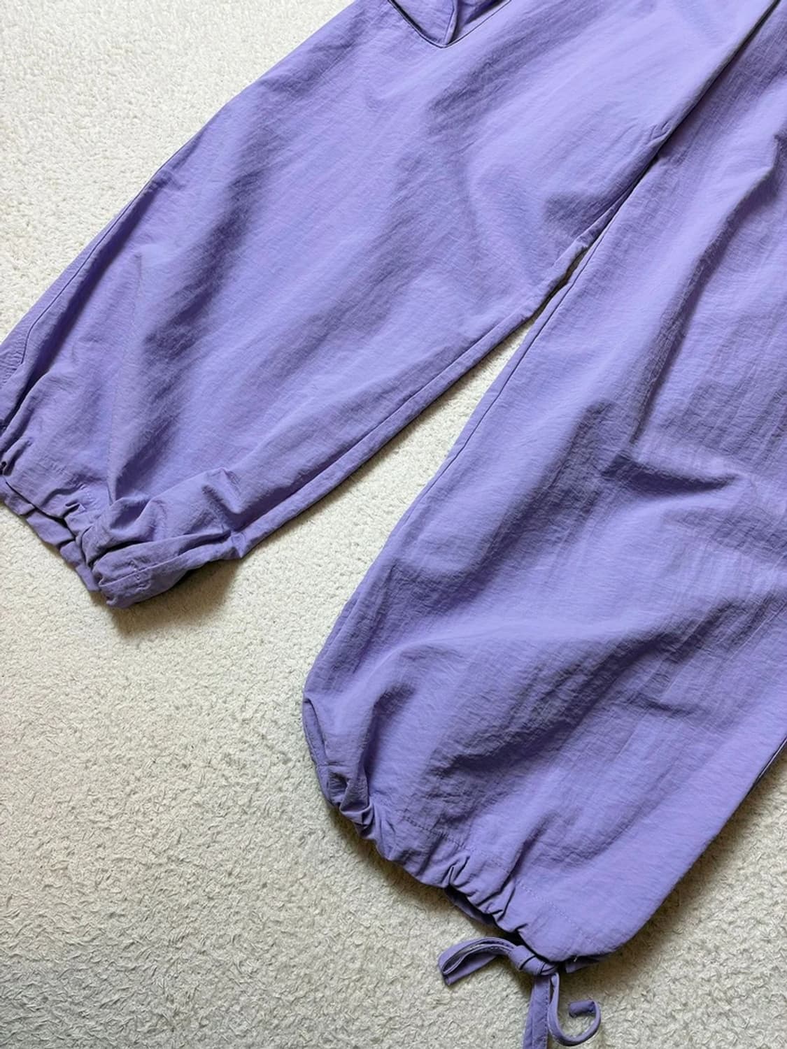 라라폭스 24ss 나일론 포켓 세미와이드 팬츠 PN6415    상품이미지5