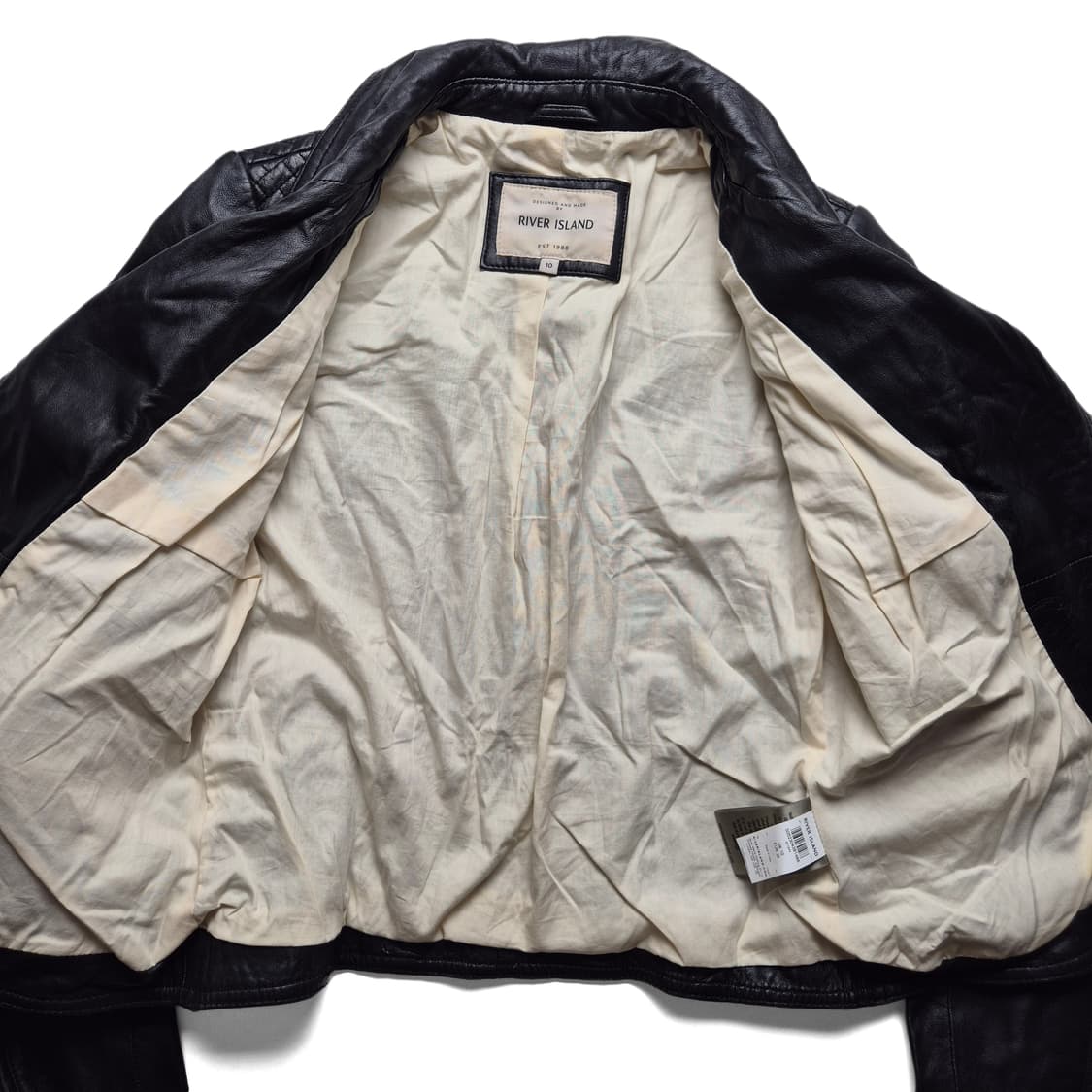 [XS] River Island 여성 리얼레더 라이더 자켓  상품이미지8
