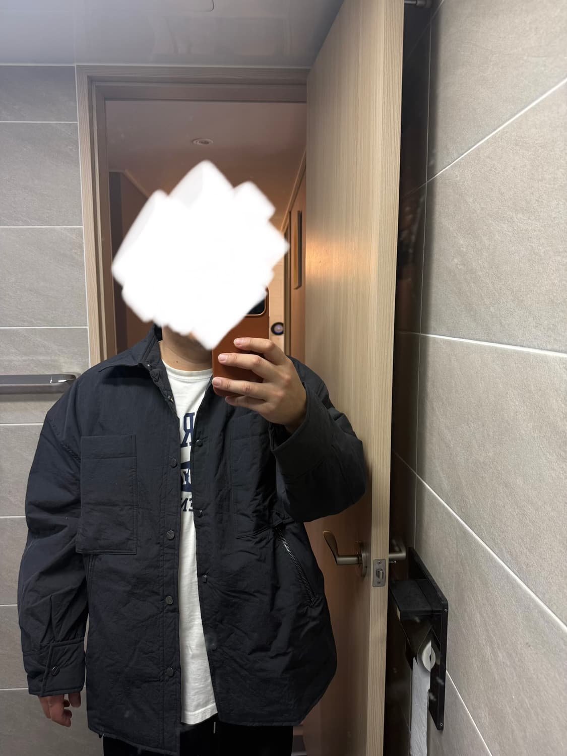 우영미 패디드 셔츠 자켓 52(110-115) 정품 상품이미지9