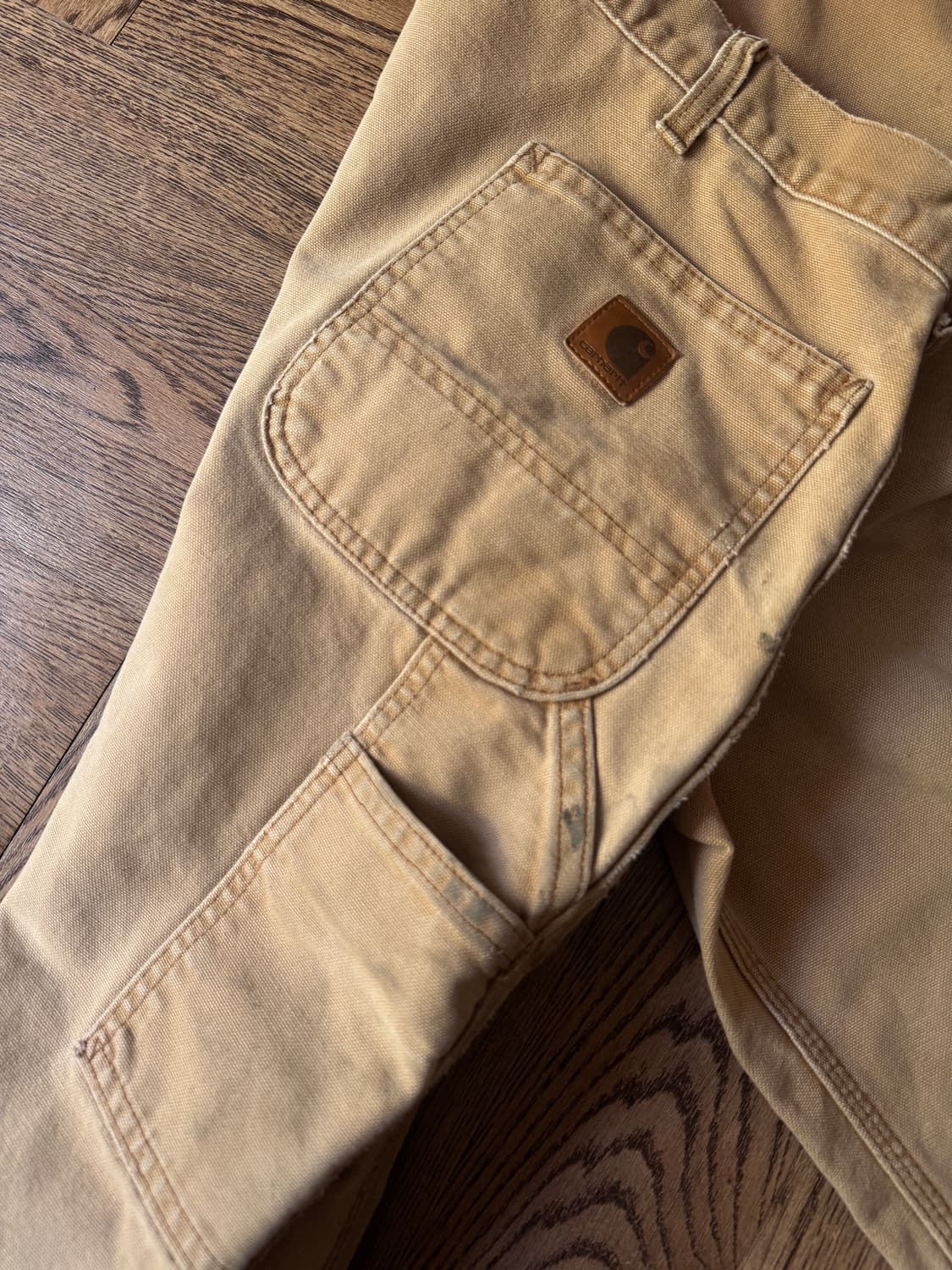 [44]칼하트 USA 더티 페이딩 빅사이즈 브라운 싱글니 워크 팬츠 상품이미지8