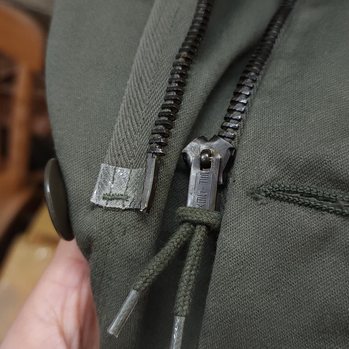 빈티지 프랑스군 m64 밀리터리 모즈파카 올리브 그린 92L 상품이미지8