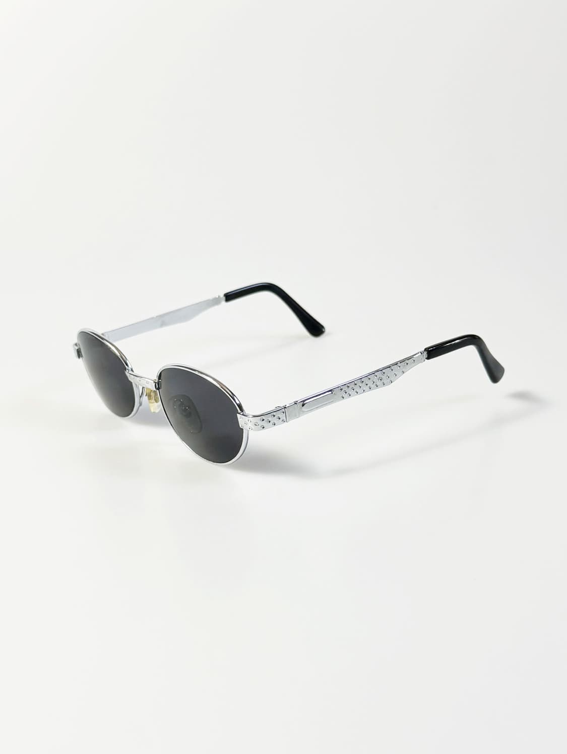 90s 실버 슬림 오벌 메탈 프레임 빈티지 선글라스 상품이미지3