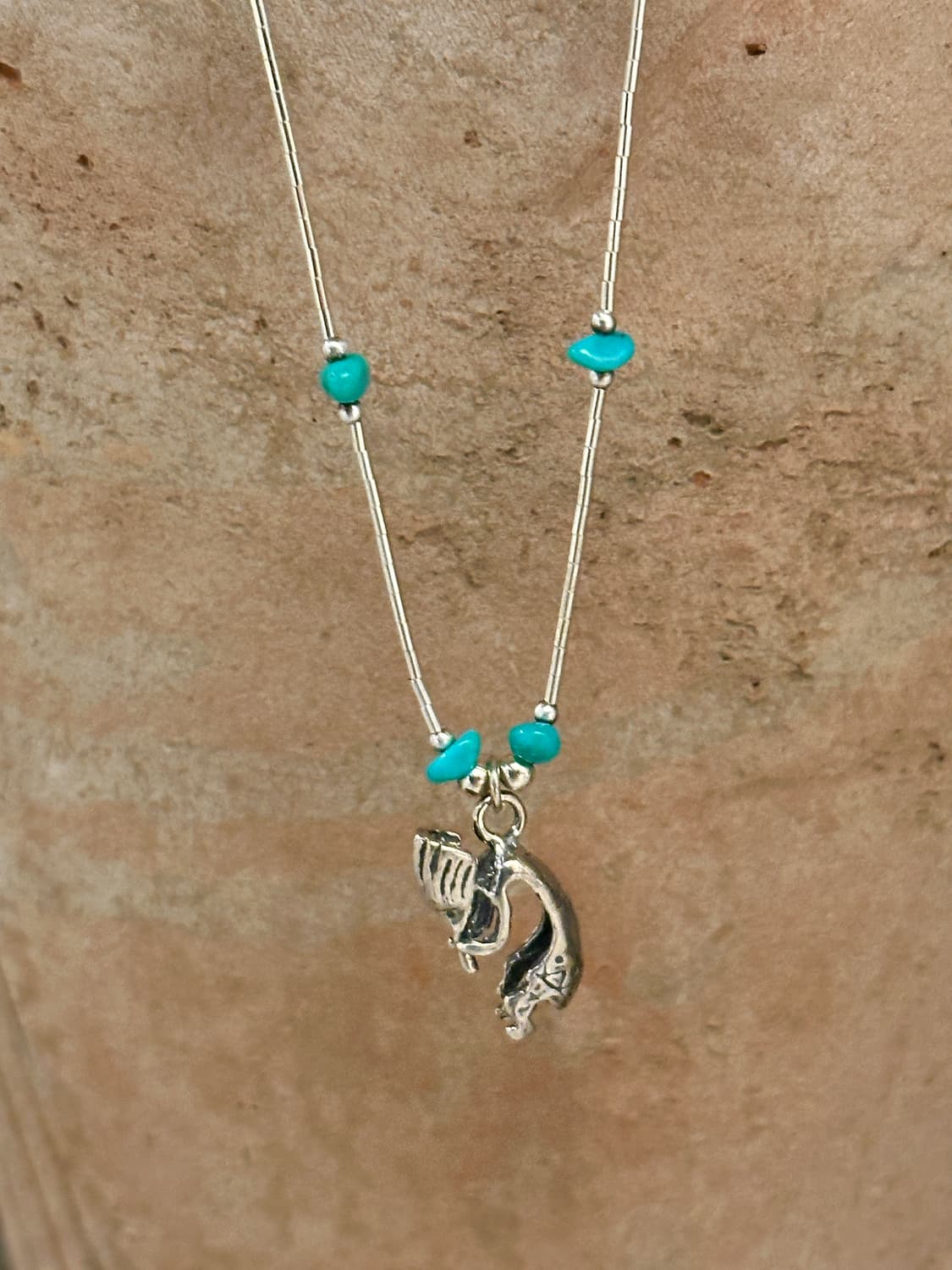 USA Vintage 925 Silver Kokopelli Turquoi 상품이미지1