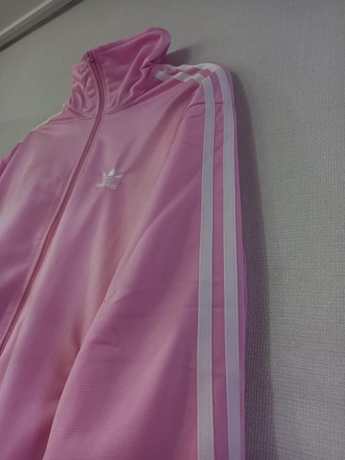 아디다스 파이어버드 딸기우유 연핑크 트랙탑 저지 져지집업 95/M 상품이미지2