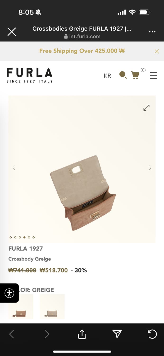 훌라 FURLA 소가죽 크로스백 토트백 숄더백 가방 상품이미지4