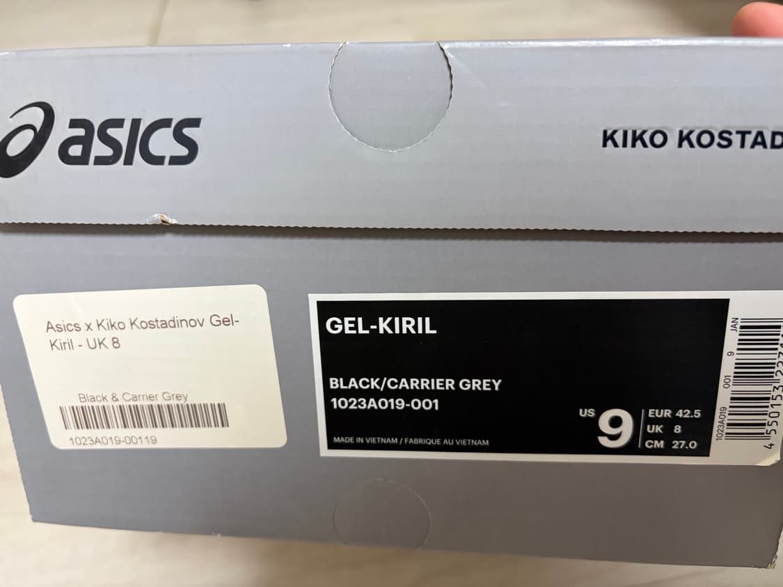 아식스 x 키코 코스타디노브 젤 키릴 / Black / 270  상품이미지4