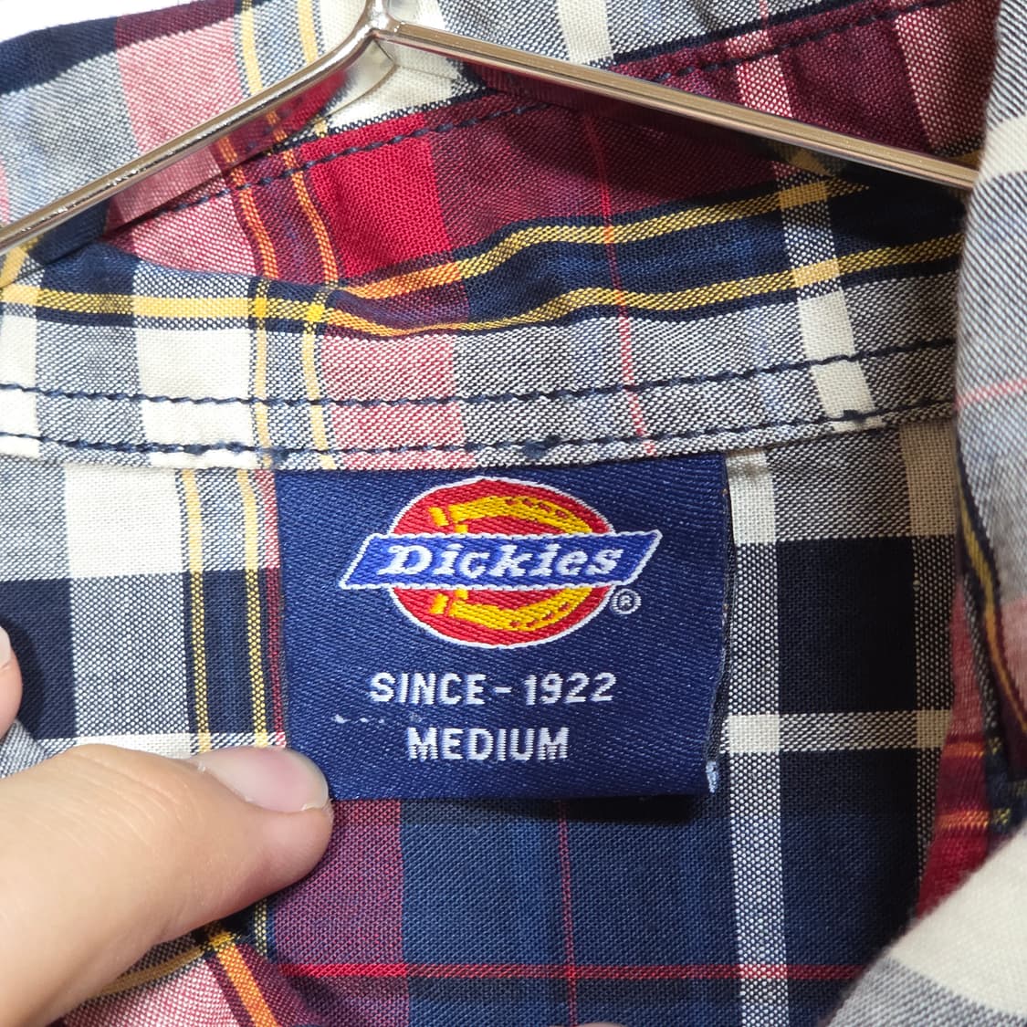 디키즈 네이비 체크 셔츠 상품이미지8