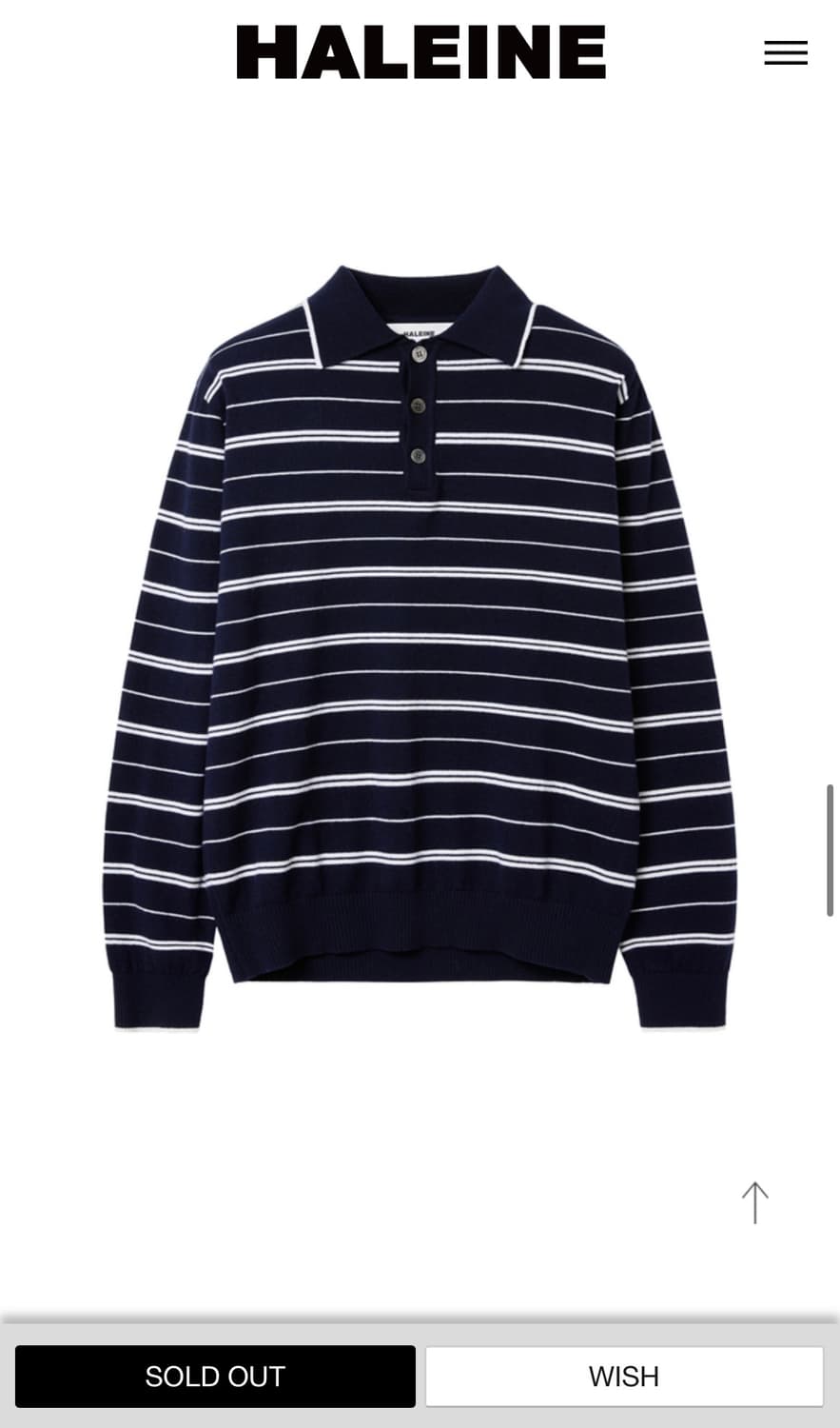 알렌느 스트라이프 니트 상품이미지2