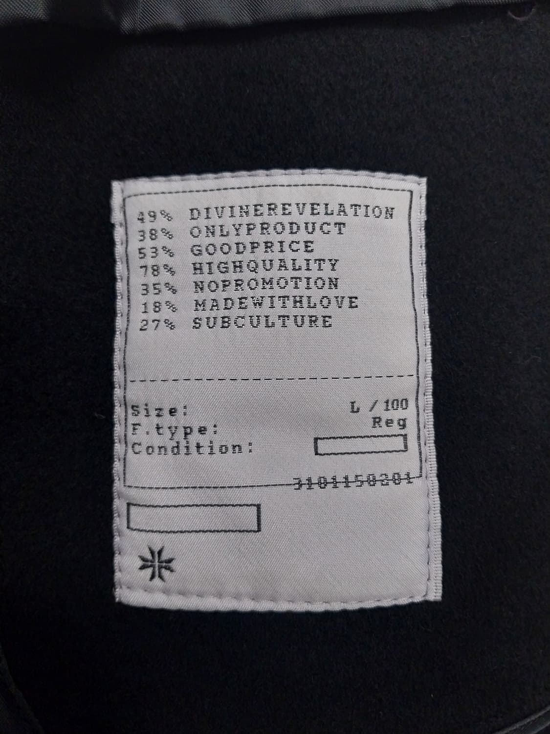 토니웩 블랙코트 L (허리끈분실) 상품이미지4