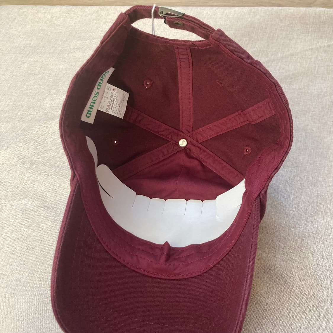 샌드사운드 코튼 워싱 볼캡 레드 상품이미지6