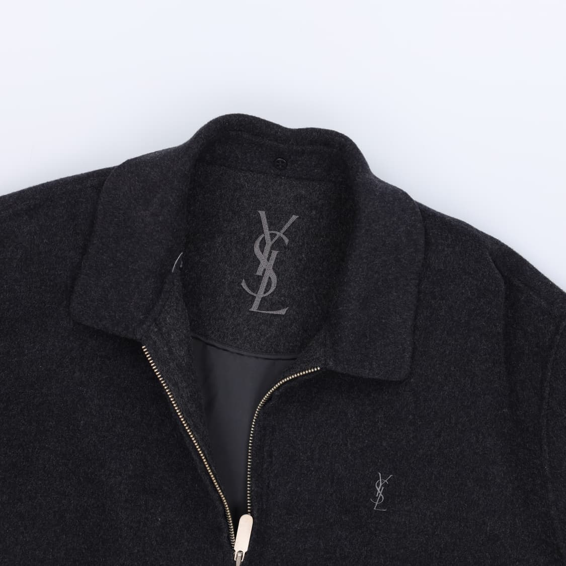 105 생로랑 챠콜 울 블루종 0224H1 상품이미지3