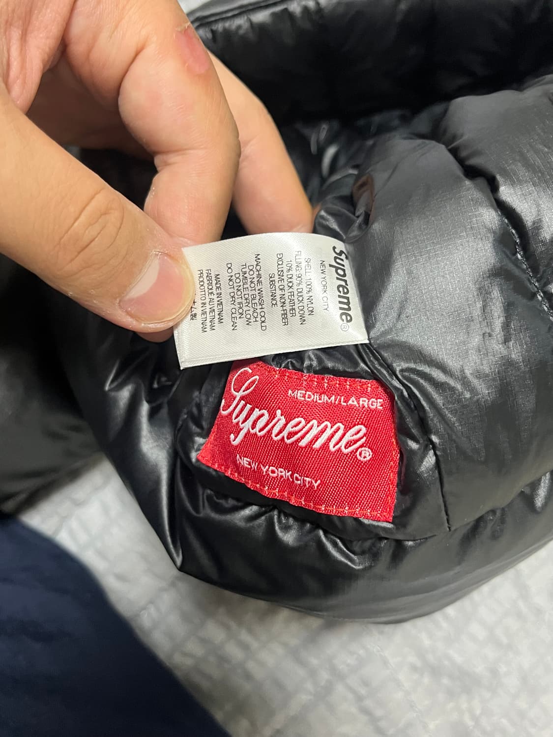 SUPREME 슈프림 패디드 다운 트루퍼 M/L 블랙 상품이미지6