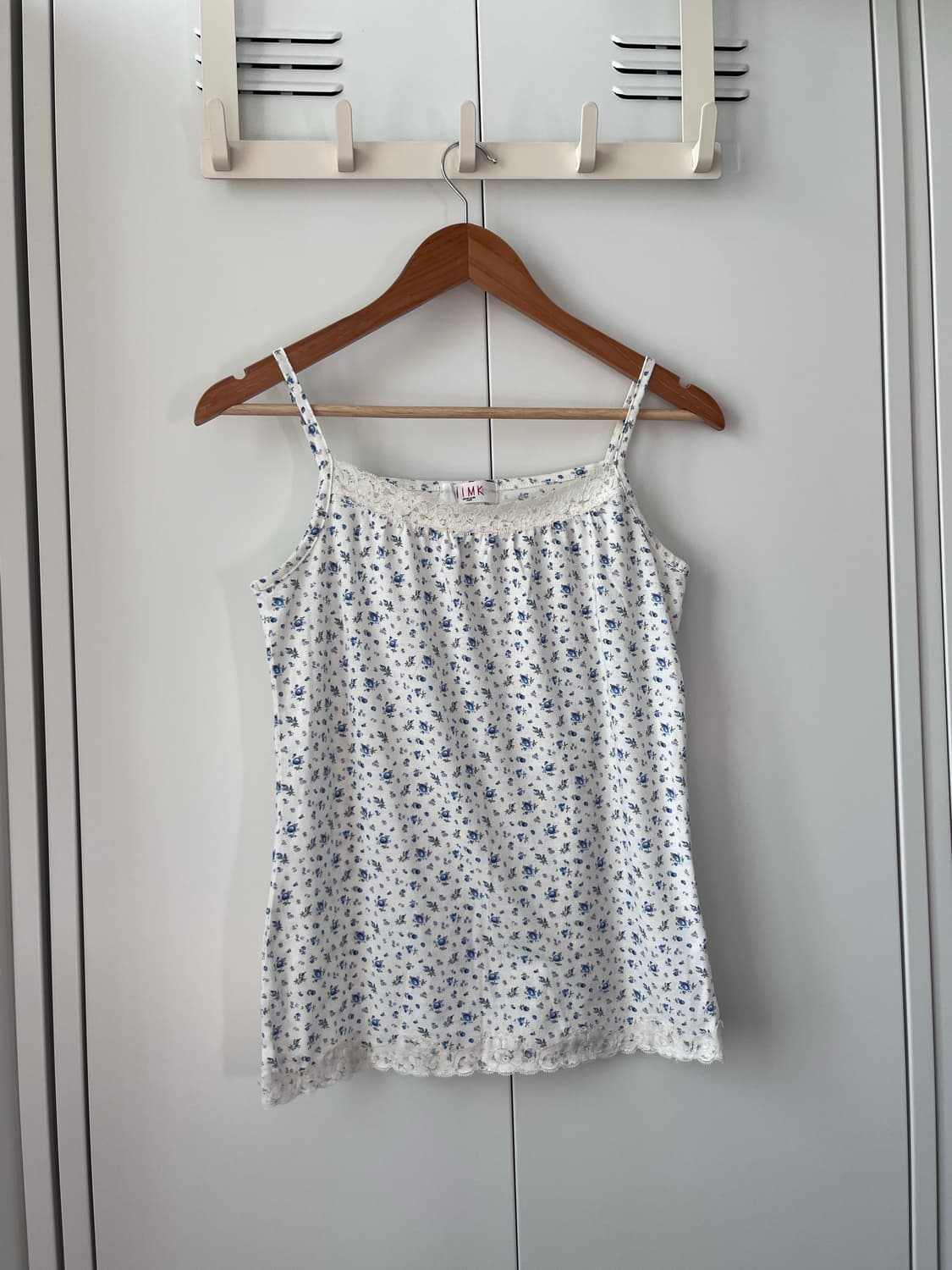 Iimk 레이스 잔꽃 패턴 슬리브리스 상품이미지4