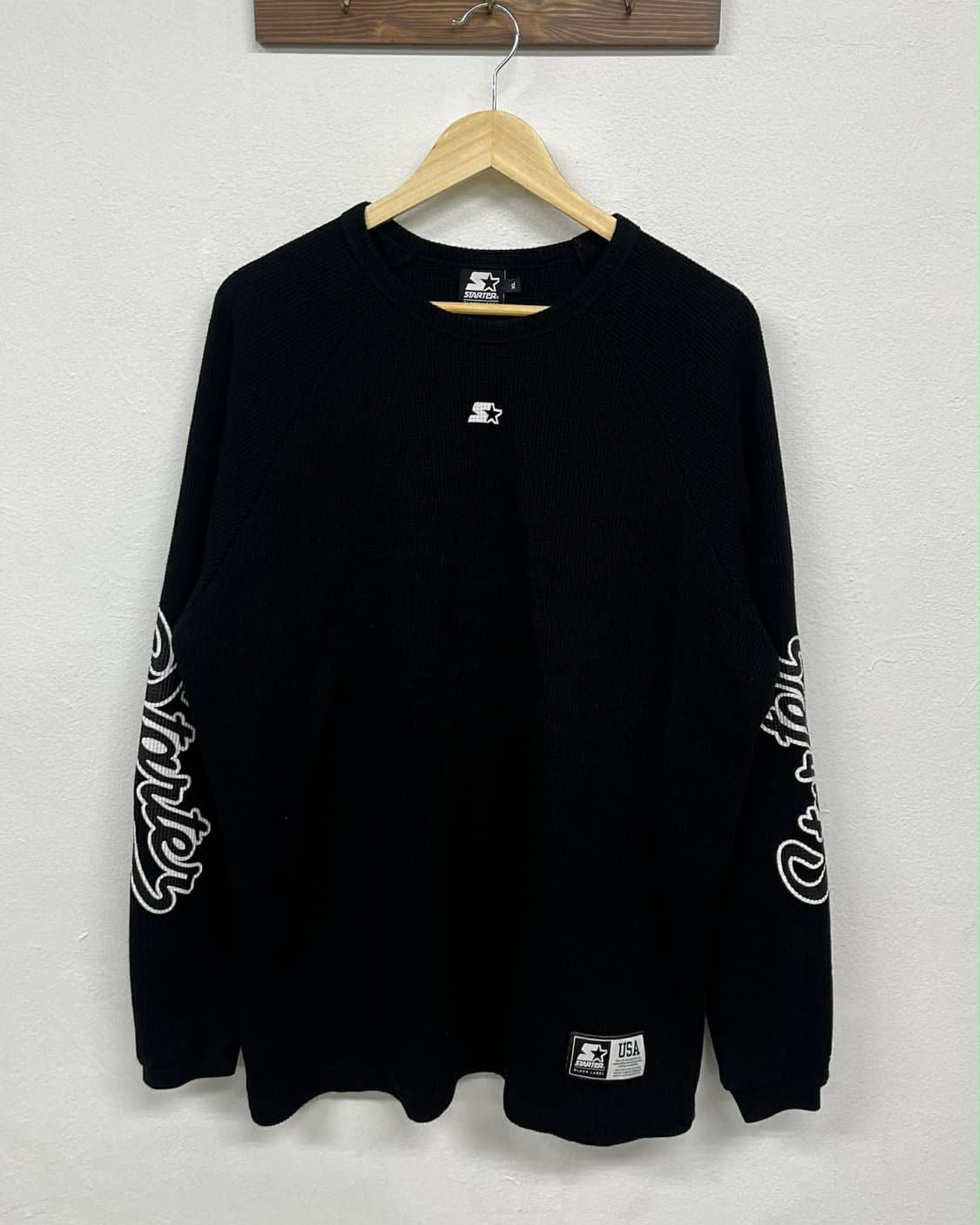 [XL] 스타터 블랙라벨 와플 니트 롱슬리브 상품이미지1