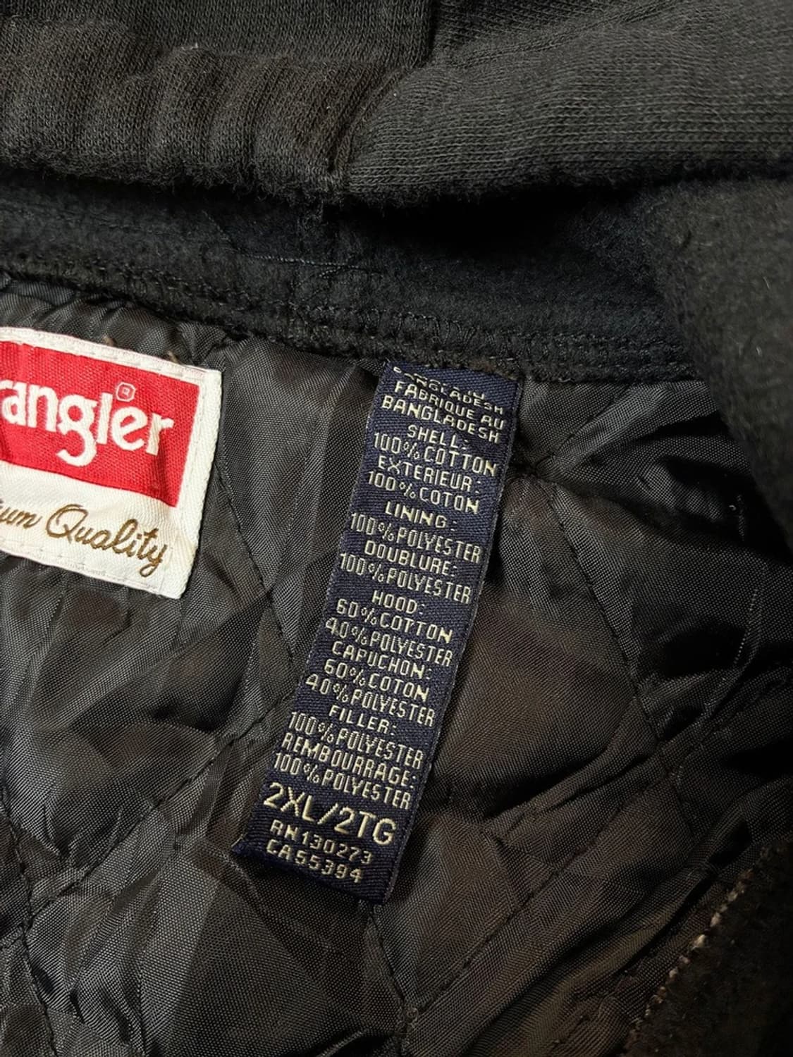 랭글러 90's 투 포켓 오버 브라운 체크 후드점퍼 PN6289 상품이미지9