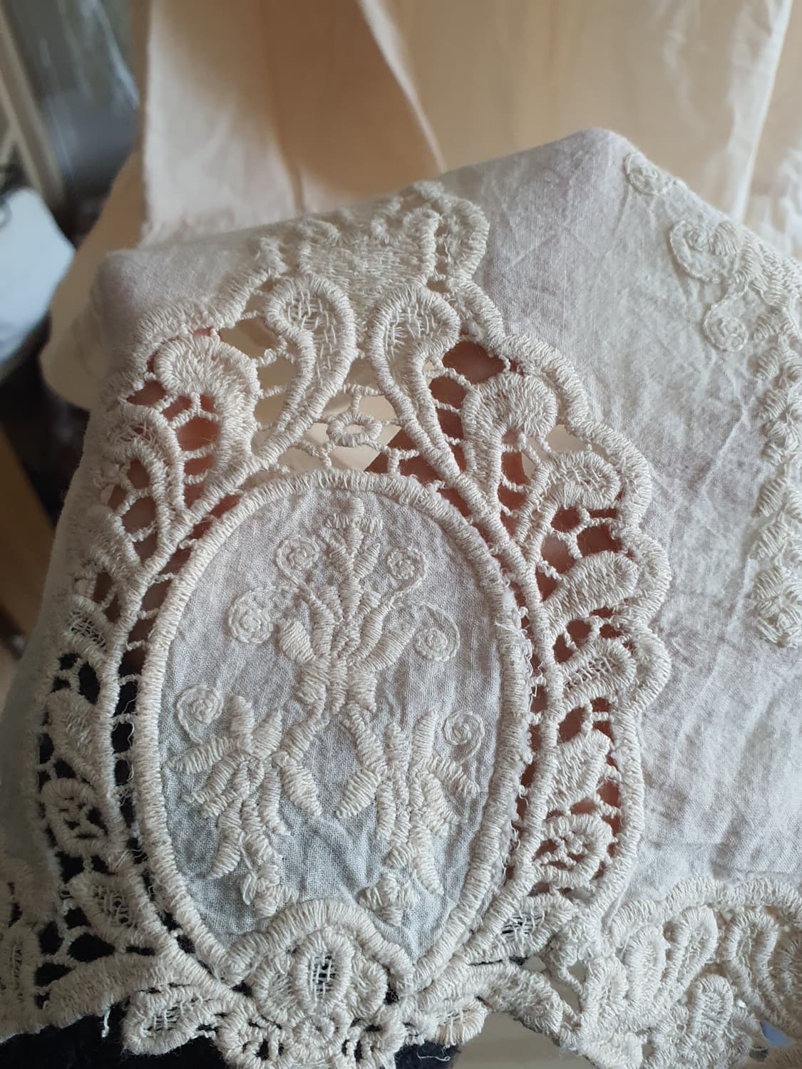 [모리걸] 레이어드 원피스 이너 아이보리 레이스 캉캉 롱 상품이미지6