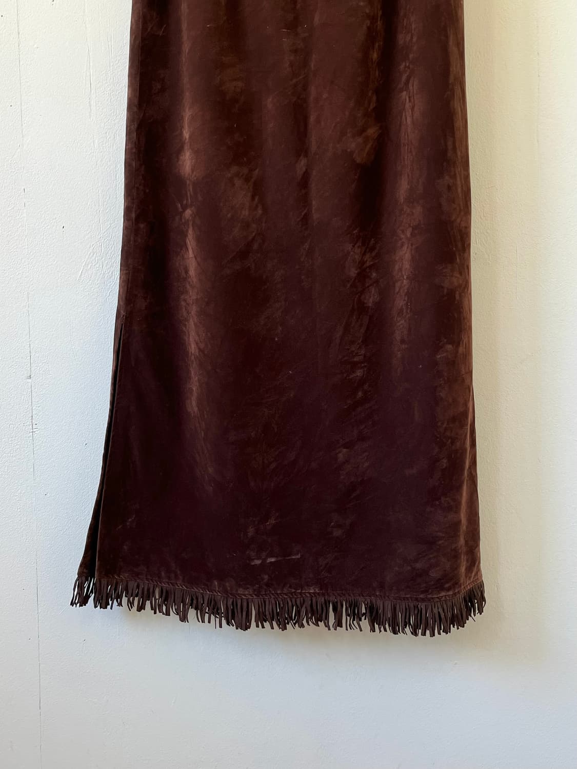 PENDORA 벨벳 롱 스커트 상품이미지2