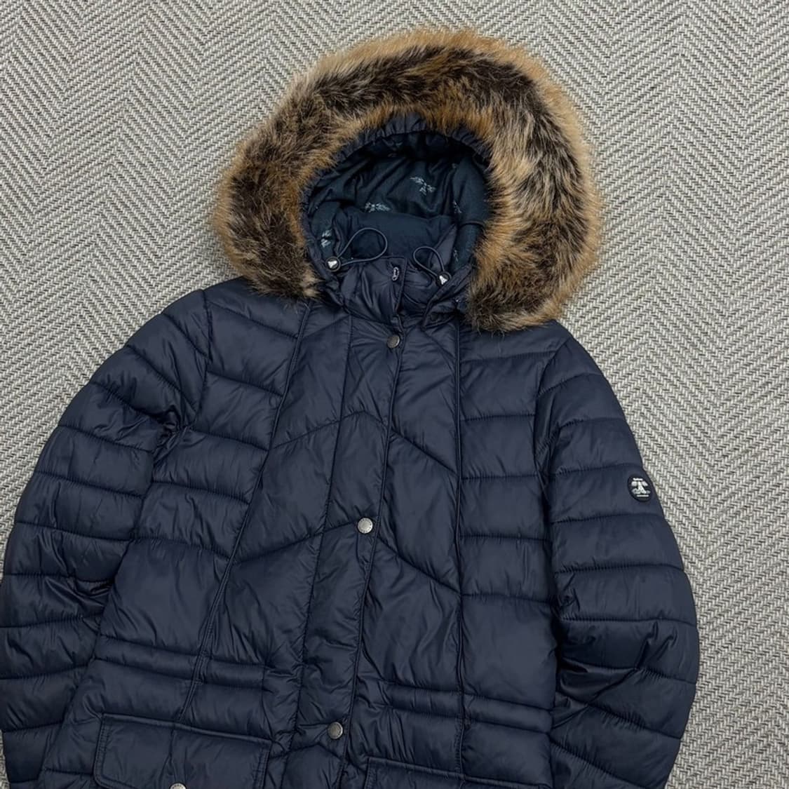 바버 폭스퍼후드 롱패딩 v1551 상품이미지4