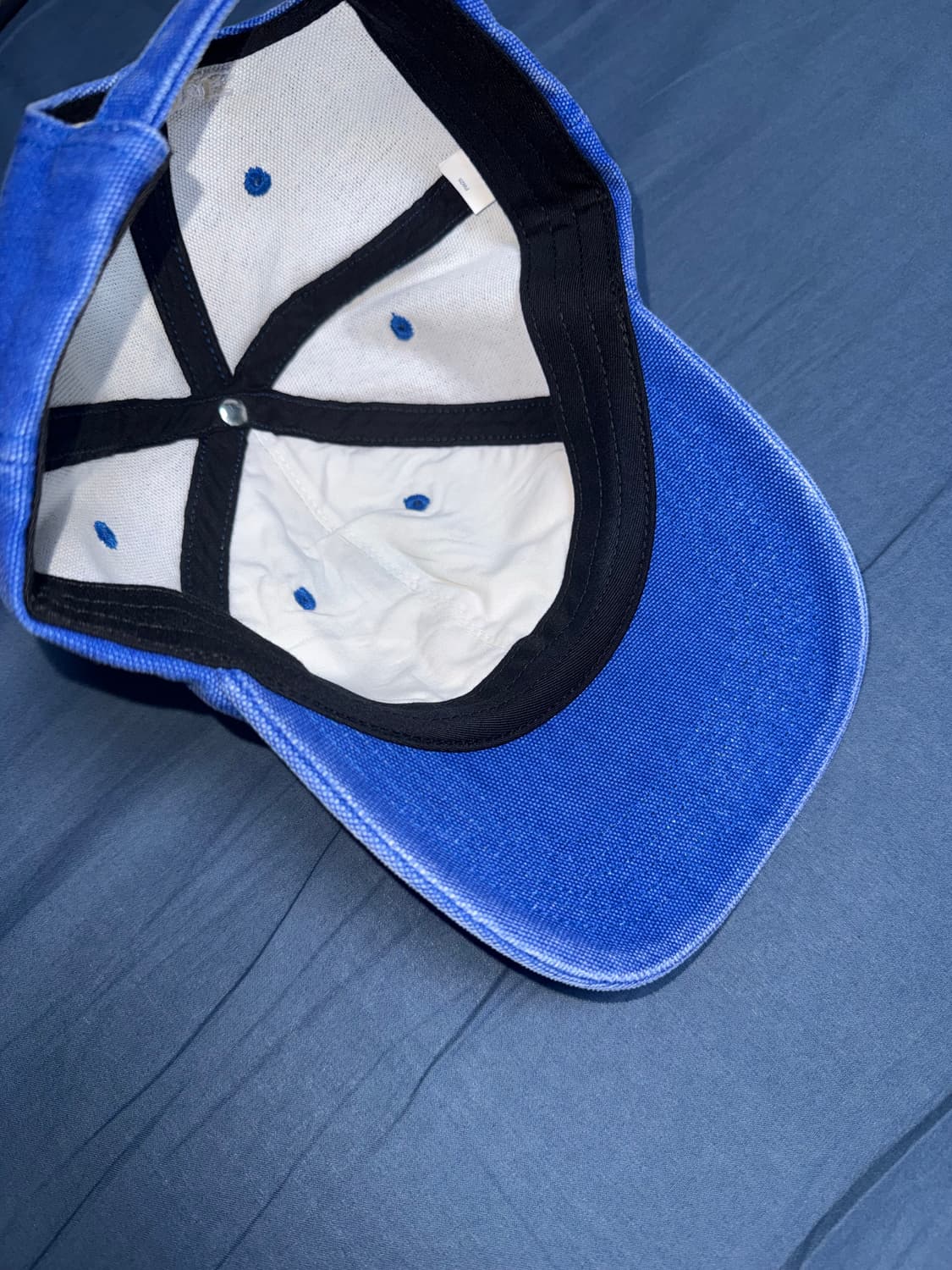 25FW 슈프림 피그먼트 s로고 6-패널 캡 로얄 상품이미지5