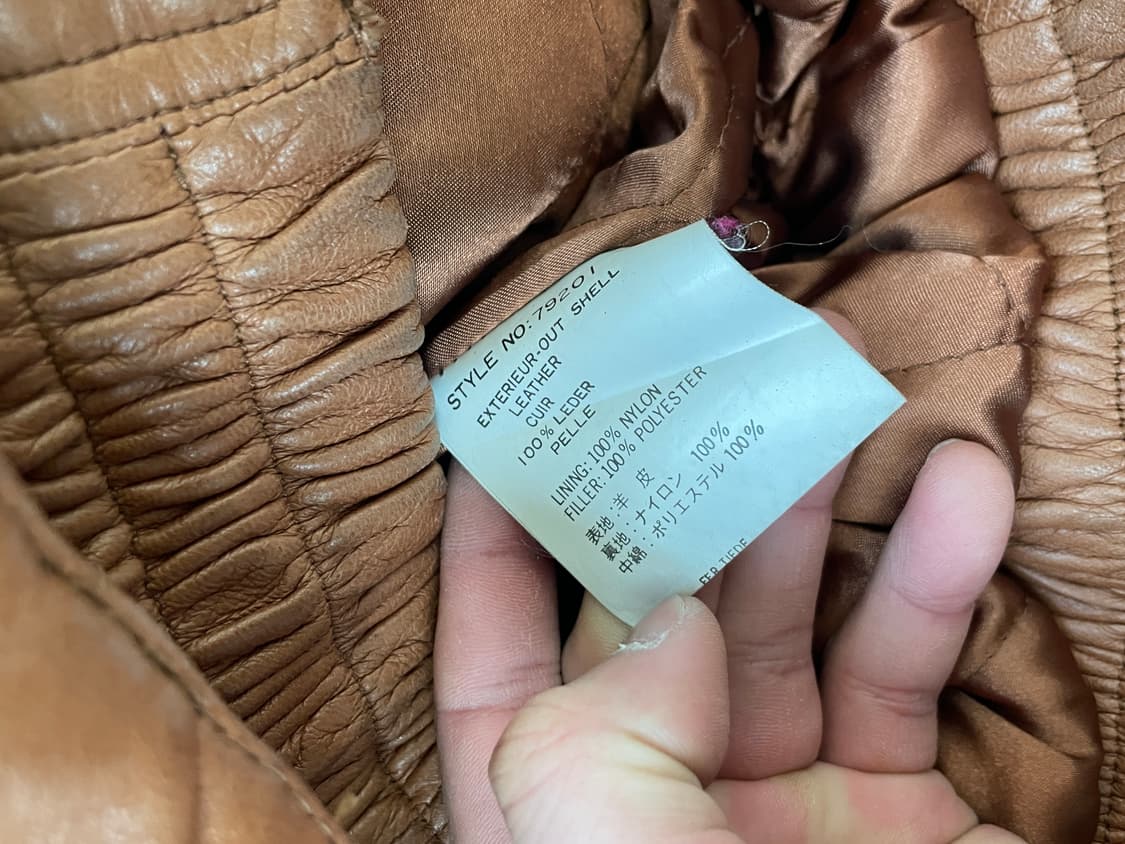 빈티지 conquistador A-2 플라이트 레더자켓 J03929 상품이미지5