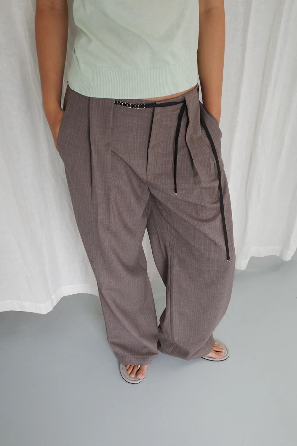 deiji studio belt loop pant L 상품이미지1